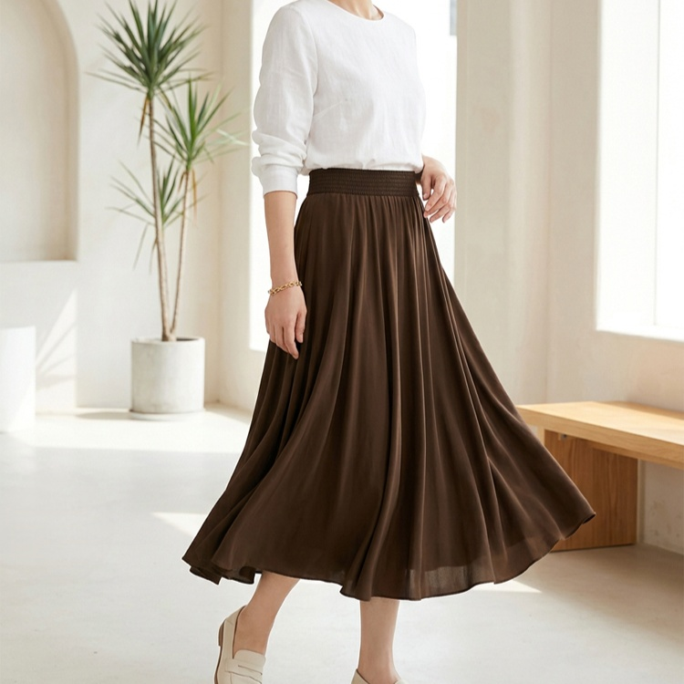 夏季薄款碎花A字裙