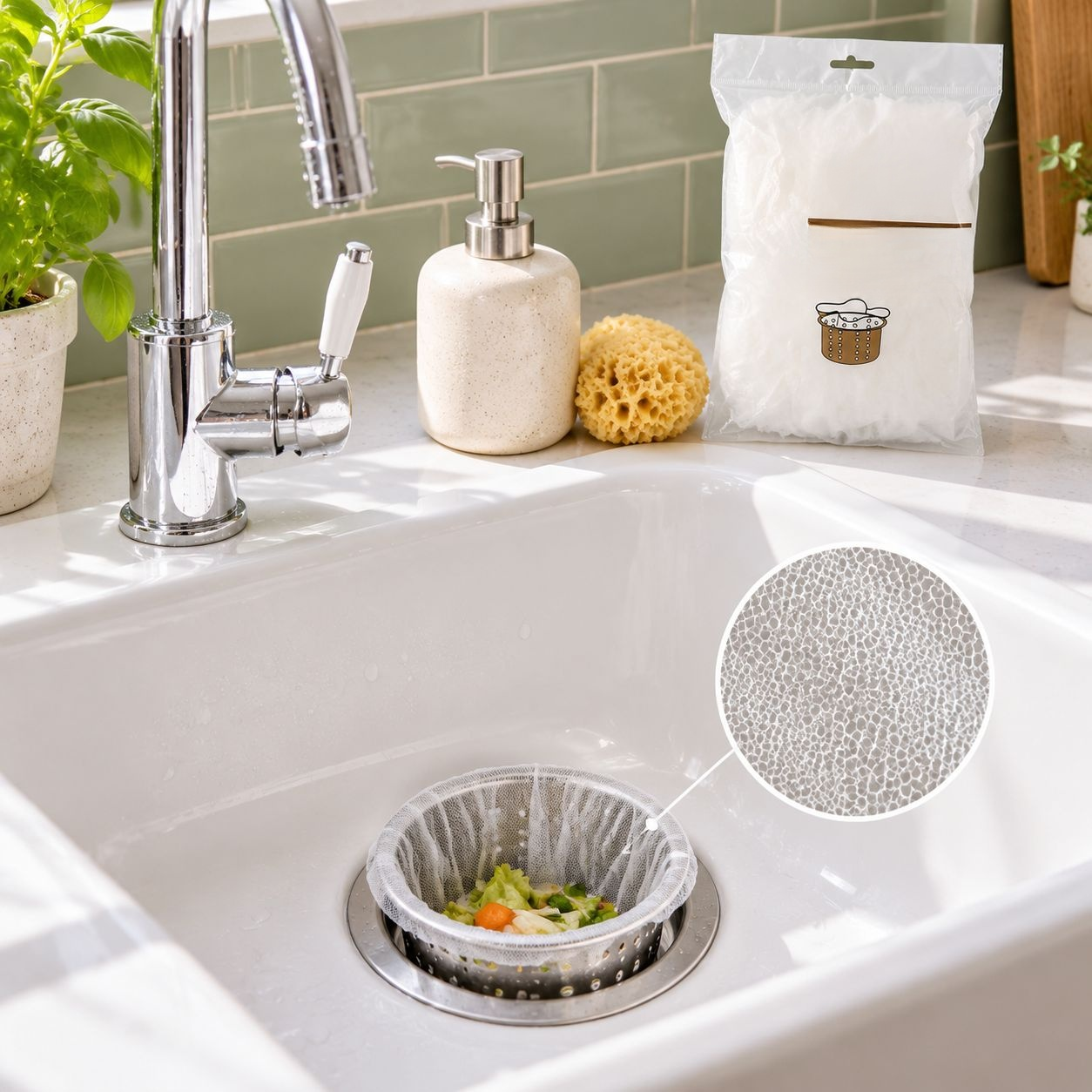 Disposable Kitchen Sink Anti-Clogging Garbage Filter