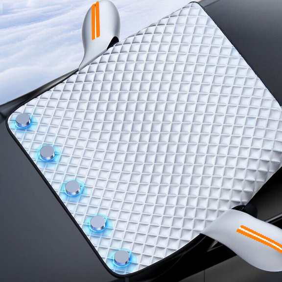 차량 앞유리 눈덮개 방서 방한 강화 하프커버