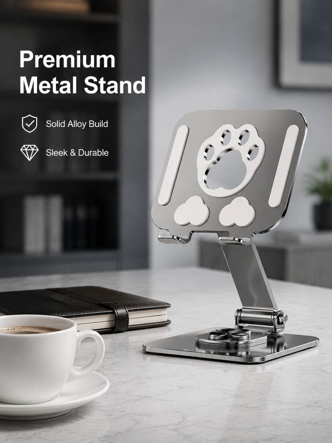 Multifunctional Tablet Stand 360° Rotating Portable Foldable Holder