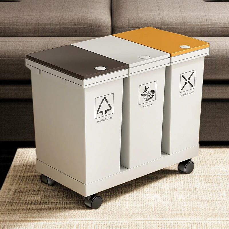 가정 필수 뚜껑 달린 대용량 휴지통 친환경 휴지통