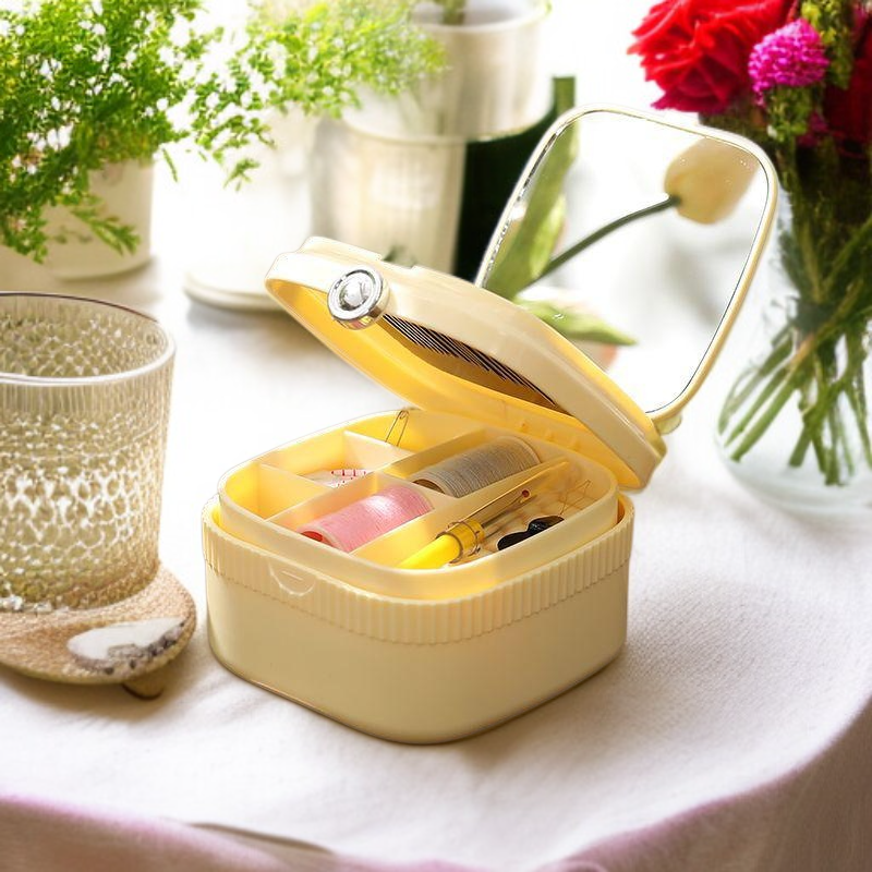 Organizador de costura doméstica con cierre magnético y diseño elegante