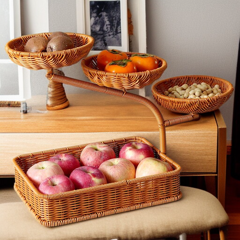 모조 라탄 트레이