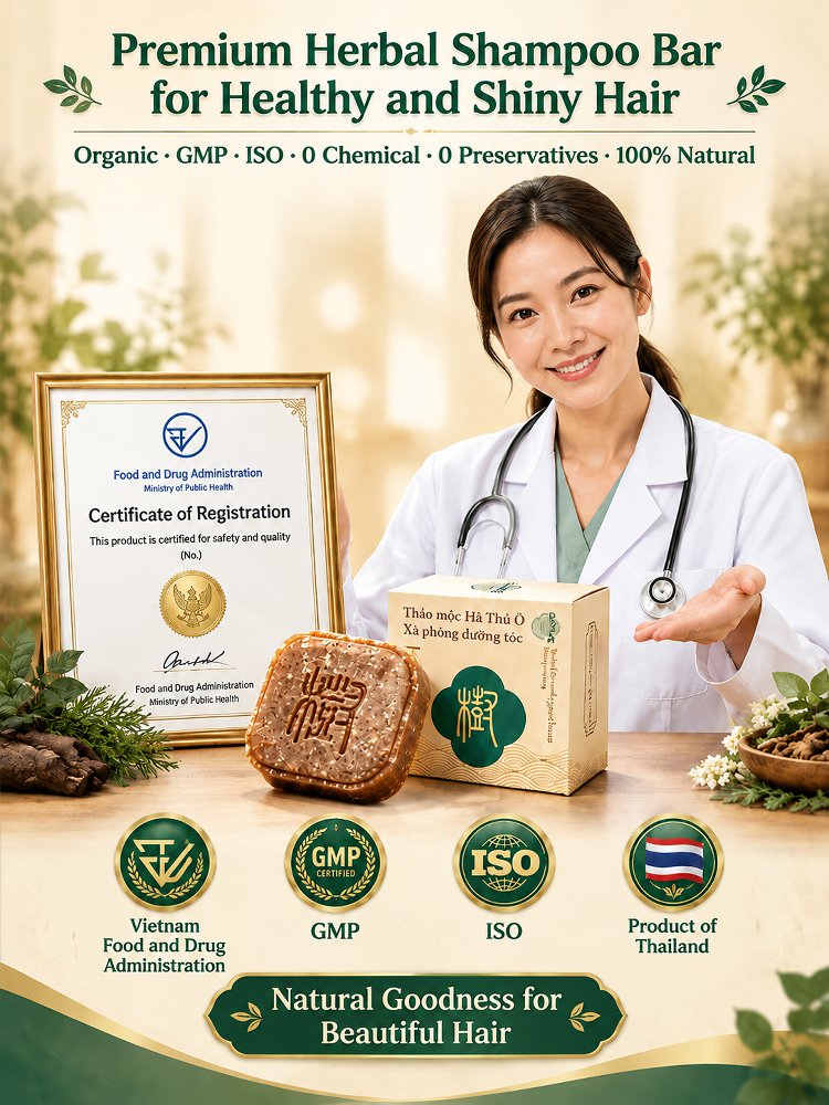 Polygonum Multiflorum & Biota Orientalis Leaf Hair Care Soap