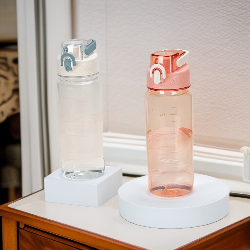 Cute Space Style Sports Water Cup for Girls Portable Summer Student Bottle