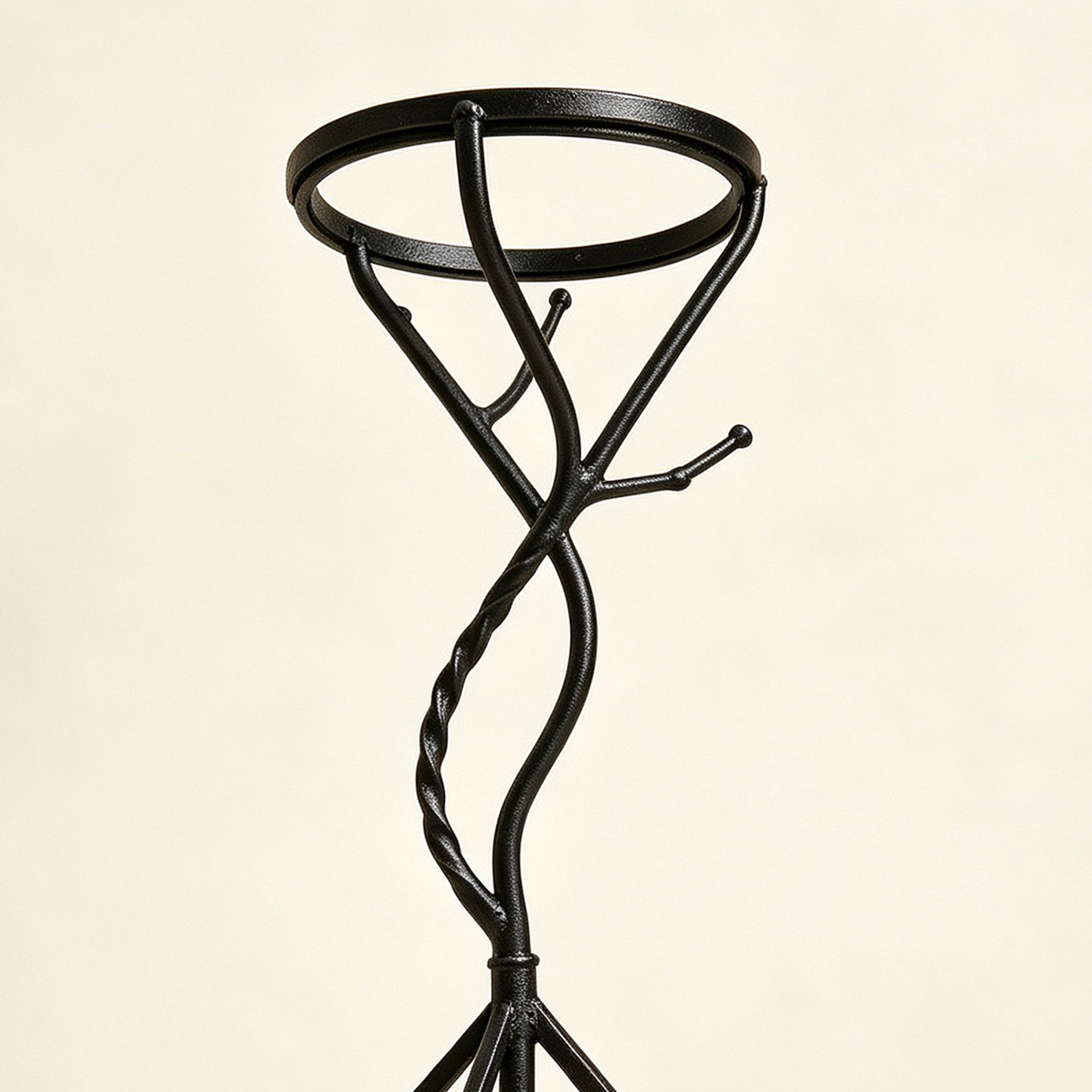 wrought iron flower stand