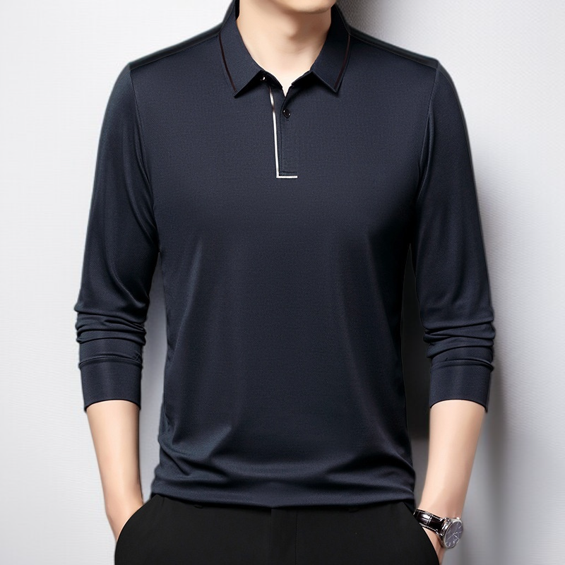 남자 긴팔 셔츠 비즈니스 캐주얼 솔리드 레깅스 긴팔 셔츠 아빠 상의 캐주얼 셔츠