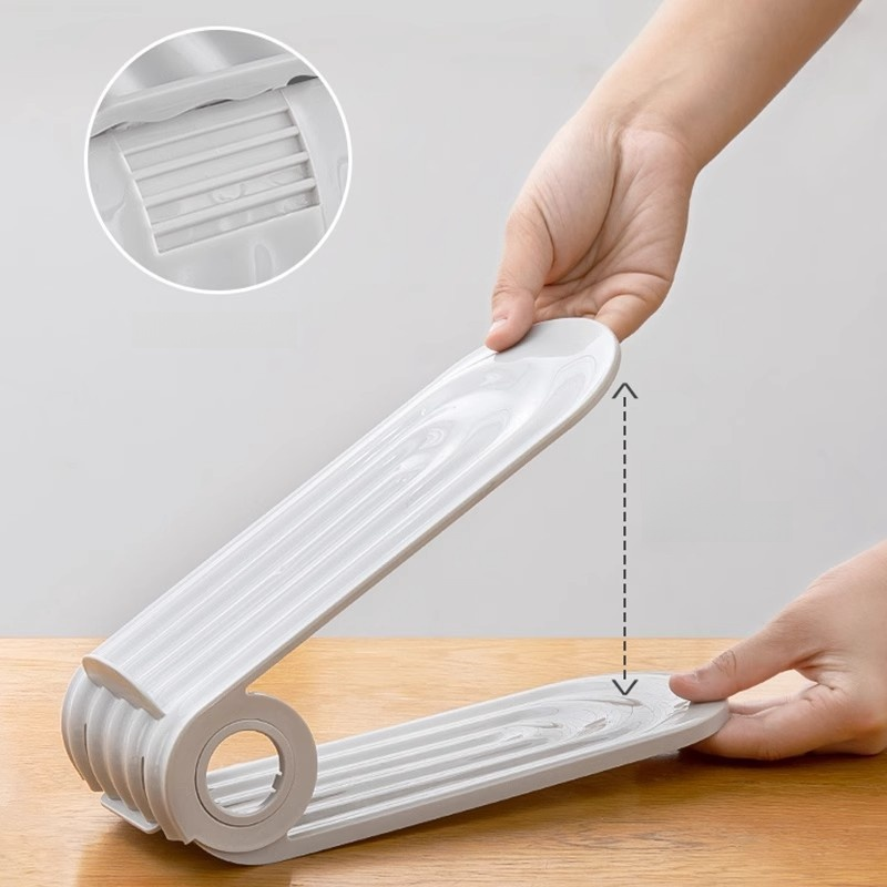 Foldable Double-layer Shoe Rack & Shoe Tray for Flexible Space-saving Storage