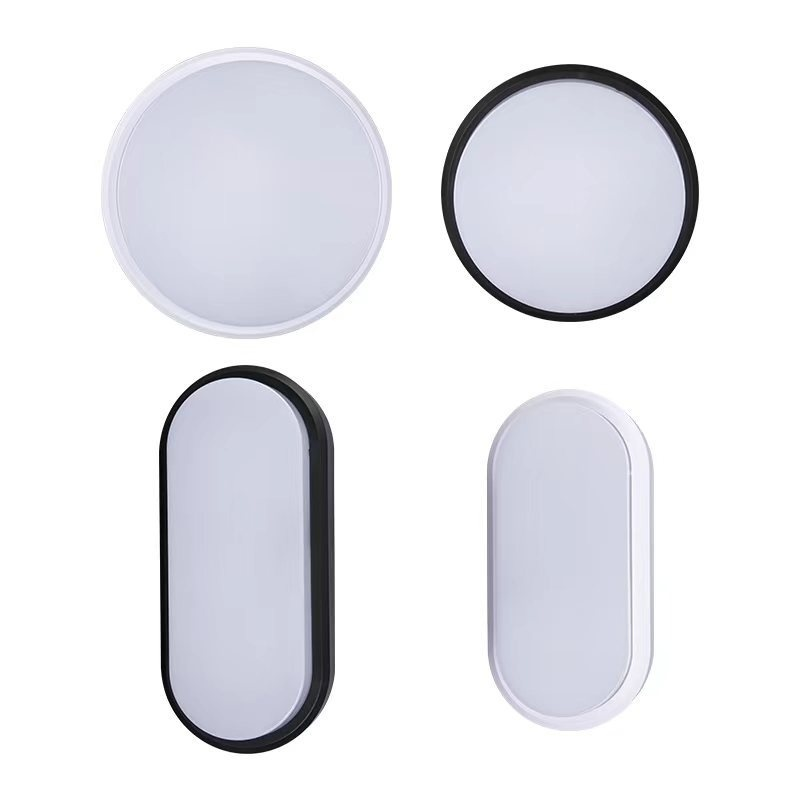 โคมไฟเพดานนำแสงป้องกันความชื้นโคมไฟห้องน้ำรูปไข่