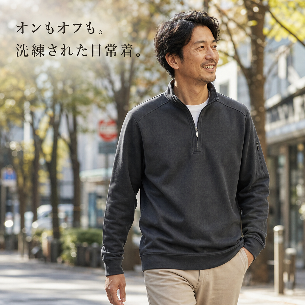 メンズ春秋カジュアル和風スウェット