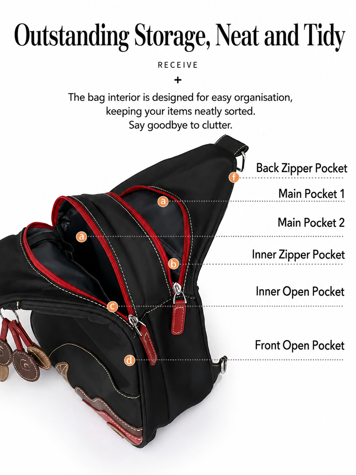Toray High‑Density Micro‑Fabric 3‑Way Large‑Capacity Casual Bag