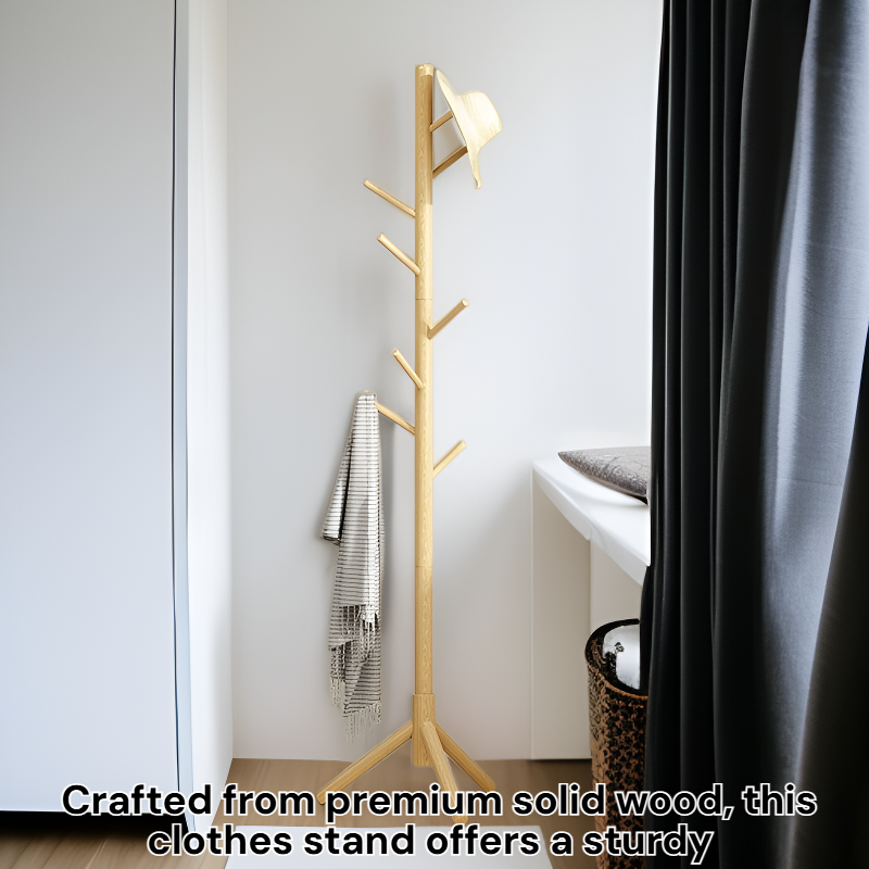 Simple Wooden Iron Clothes Stand