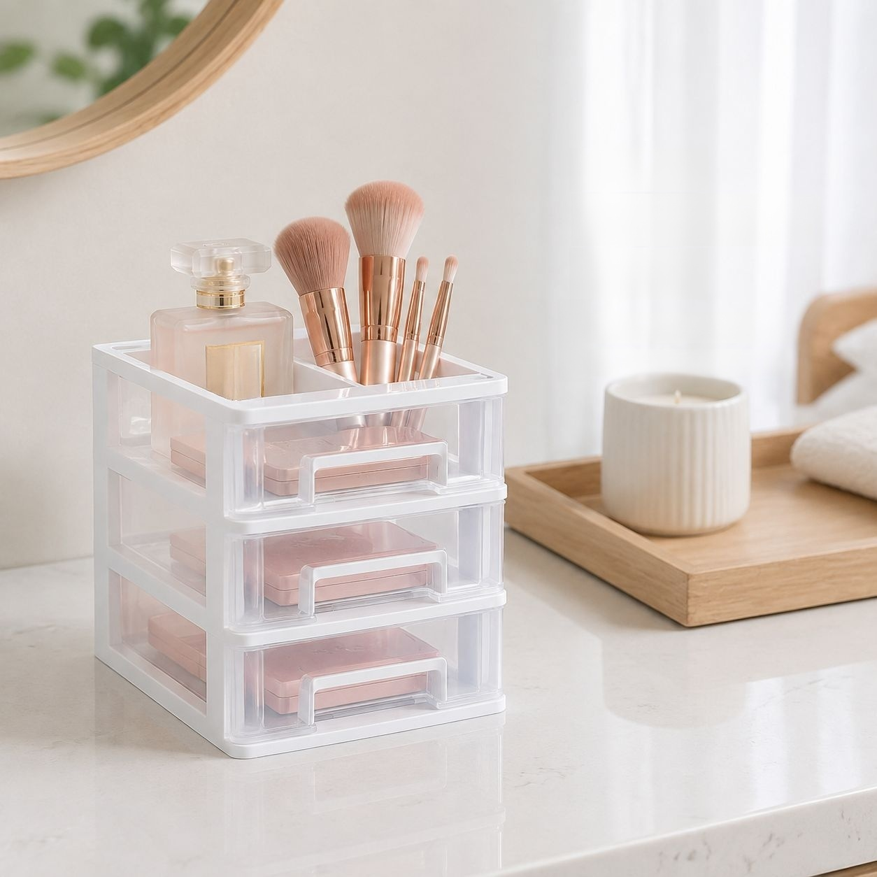 Transparent Desktop Storage Box