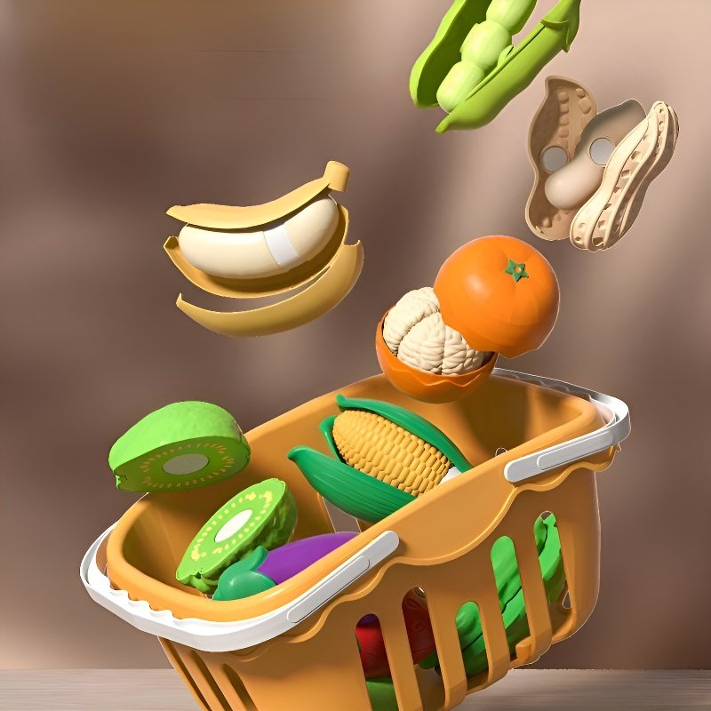 Girls Cuttable Kitchen Play Toy Set Gift