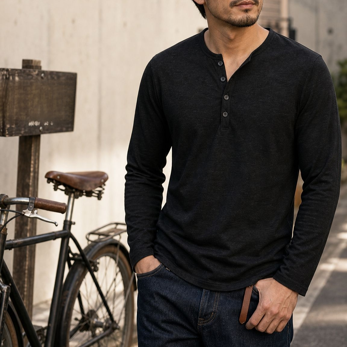 トレンドの着回し長袖Tシャツ