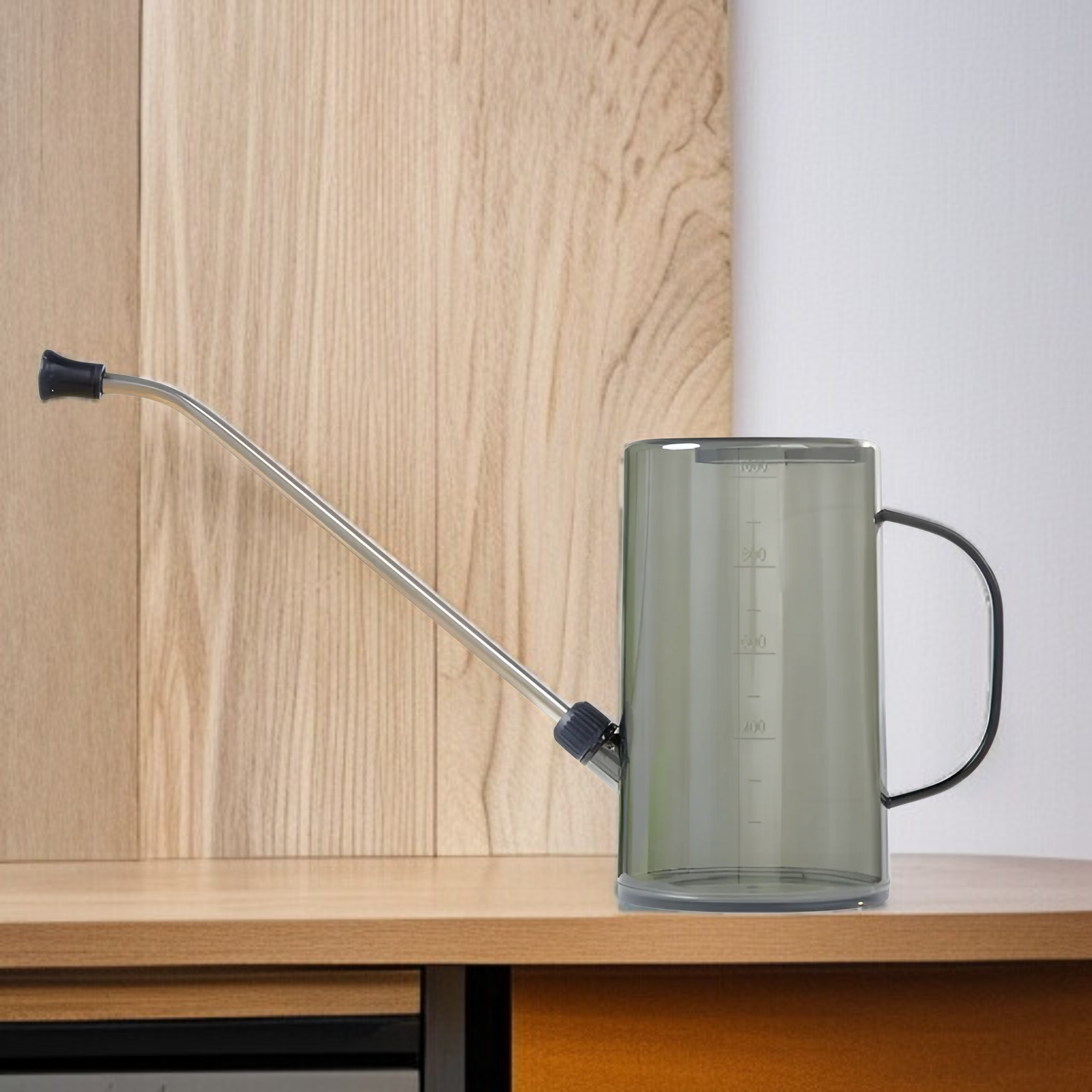 Stainless steel long mouth watering kettle transparent with scale watering kettle home gardening wat