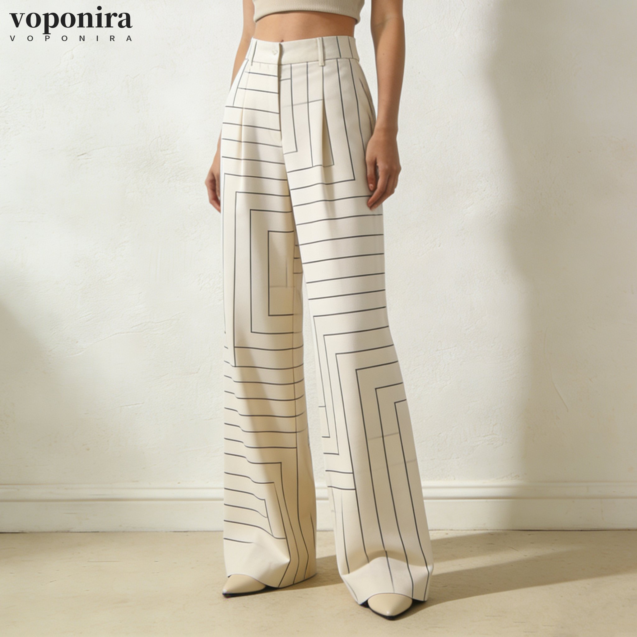 レディースワイドレッグパンツ