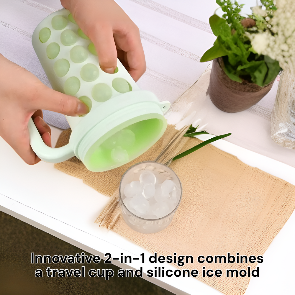 New Cooling Silicone Ice Mold Travel Cup