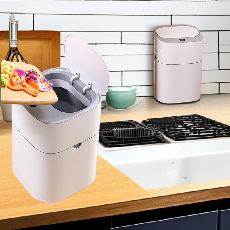음식물분쇄기 스마트 전자 쓰레기통 주방 욕실용