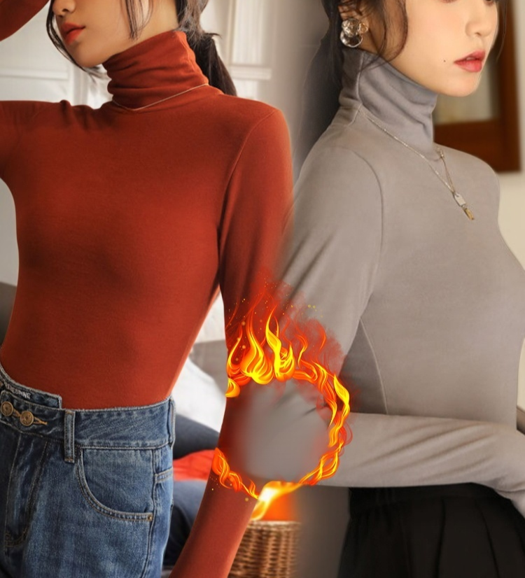 両面ドイツ製フリースタートルネックベースレイヤー