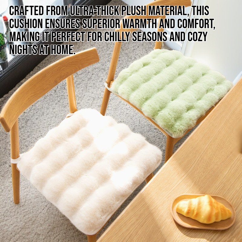 Thick plush warm cushion