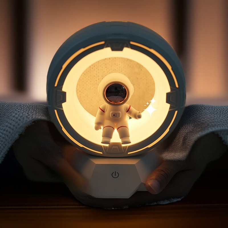 Creative Astronaut Shape Night Light Student Dormitory Ornament Rechargeable