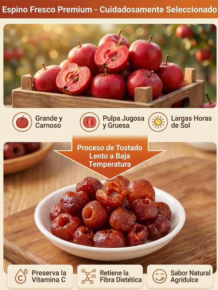 Fruta de espino sin hueso