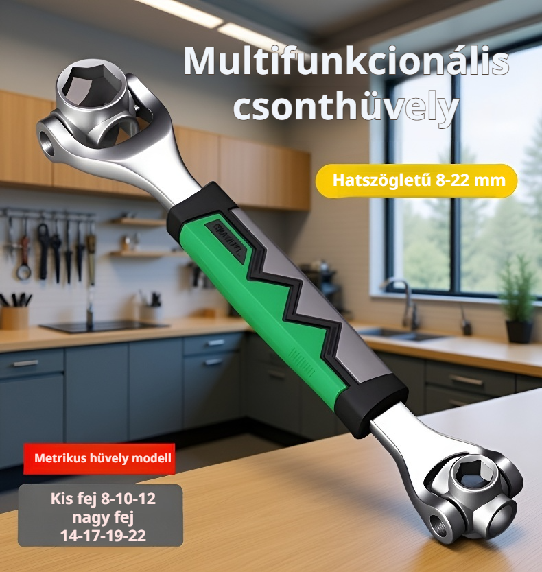 Csillagcsontkulcs különböző méretű fejekkel