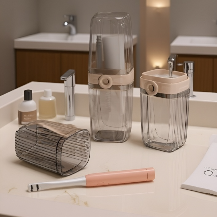 라이트 럭셔리 칫솔 수납함 칫솔컵 가정용 비누 수납함