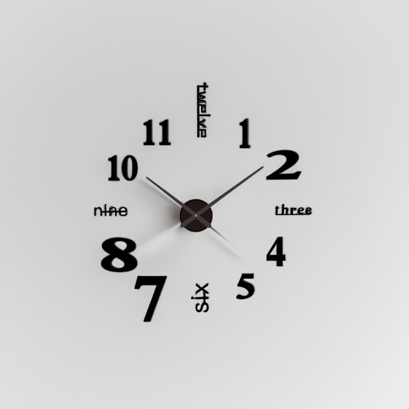 ساعة حائط رقمية صامتة