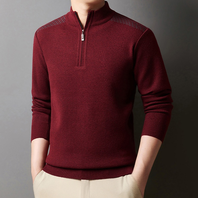 남성용 터틀넥 두꺼운 스웨터
