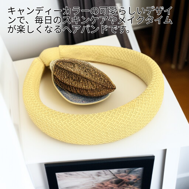 レディース用カラフルスポンジヘアバンド 洗顔・メイク・スキンケア・シャワーに最適