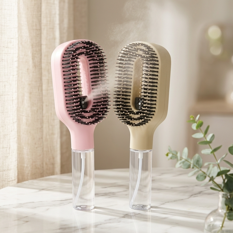 One-click spray anti-flying spray comb