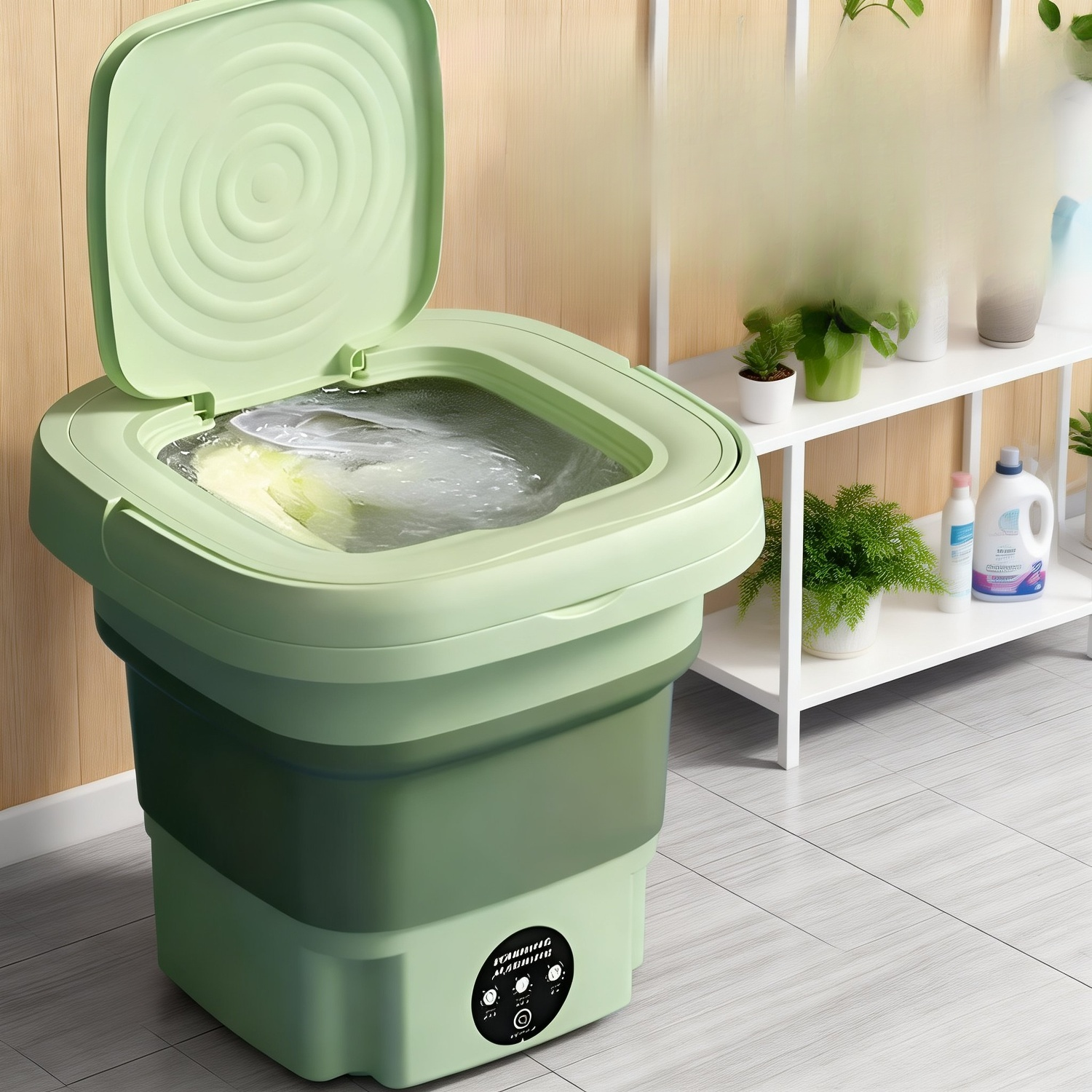 Faltbarer Mini-Wäschebehälter für Zuhause und Studentenwohnheime, leicht tragbar