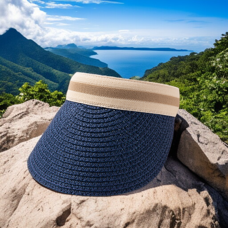 Sombrero negro de moda urbana para verano