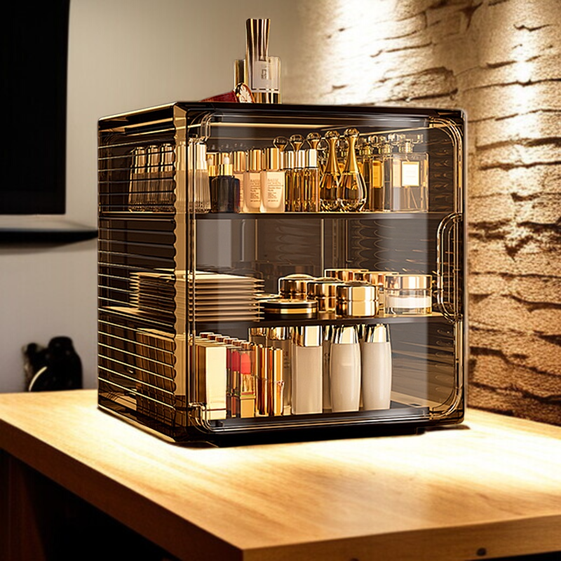 アクリル化粧品収納ボックス多機能デスクトップ収納ケース