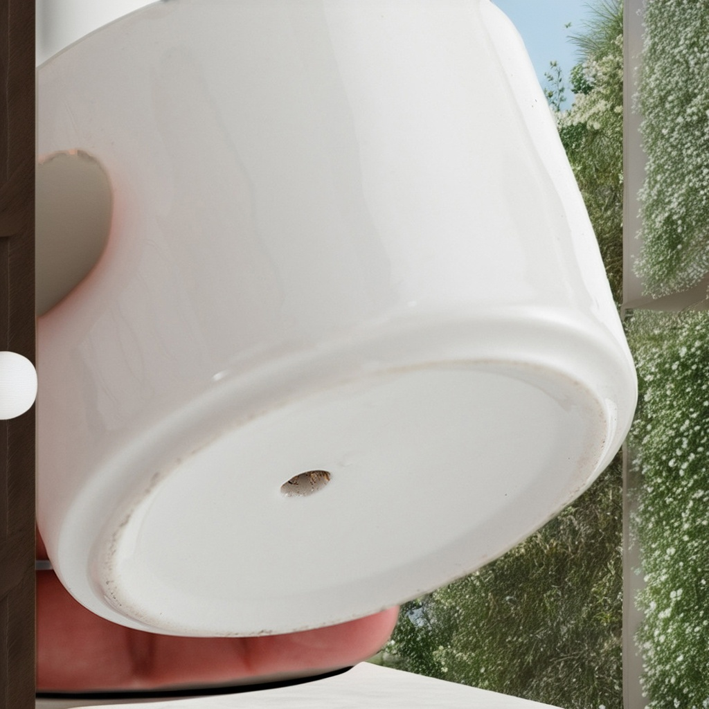 원형 보헤미안 세라믹 다육이 화분