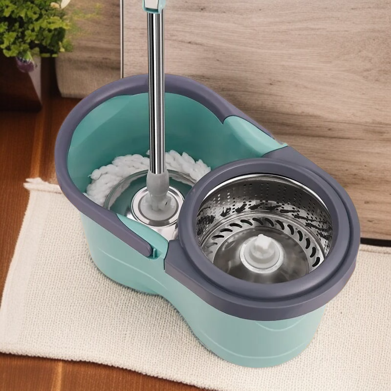 가정용 원터치 전자동 회전 밀대 손세탁 밀대통 게으름뱅이 밀대통 탈수 세트