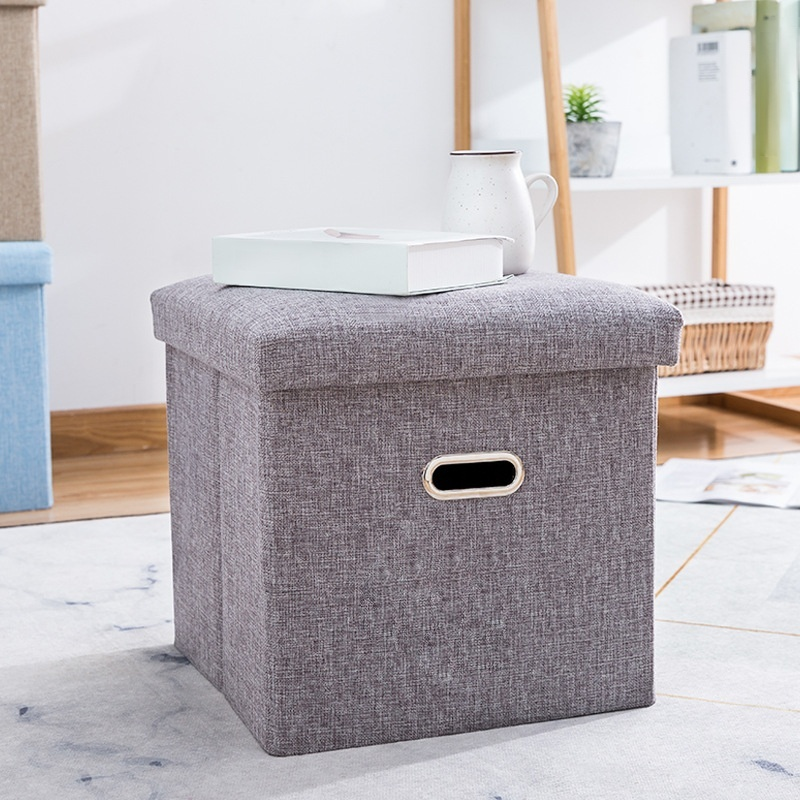 Fabric Foldable Shoe Changing Chair Storage Sofa Dustproof Home