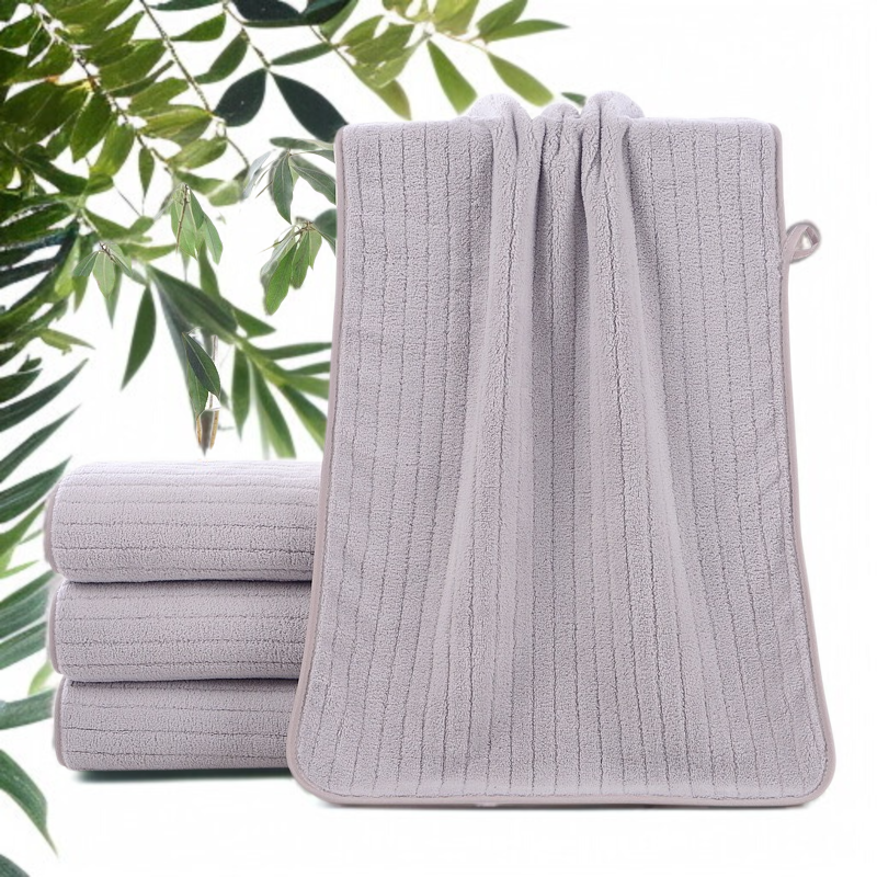 코랄 잔 가느다란 타월