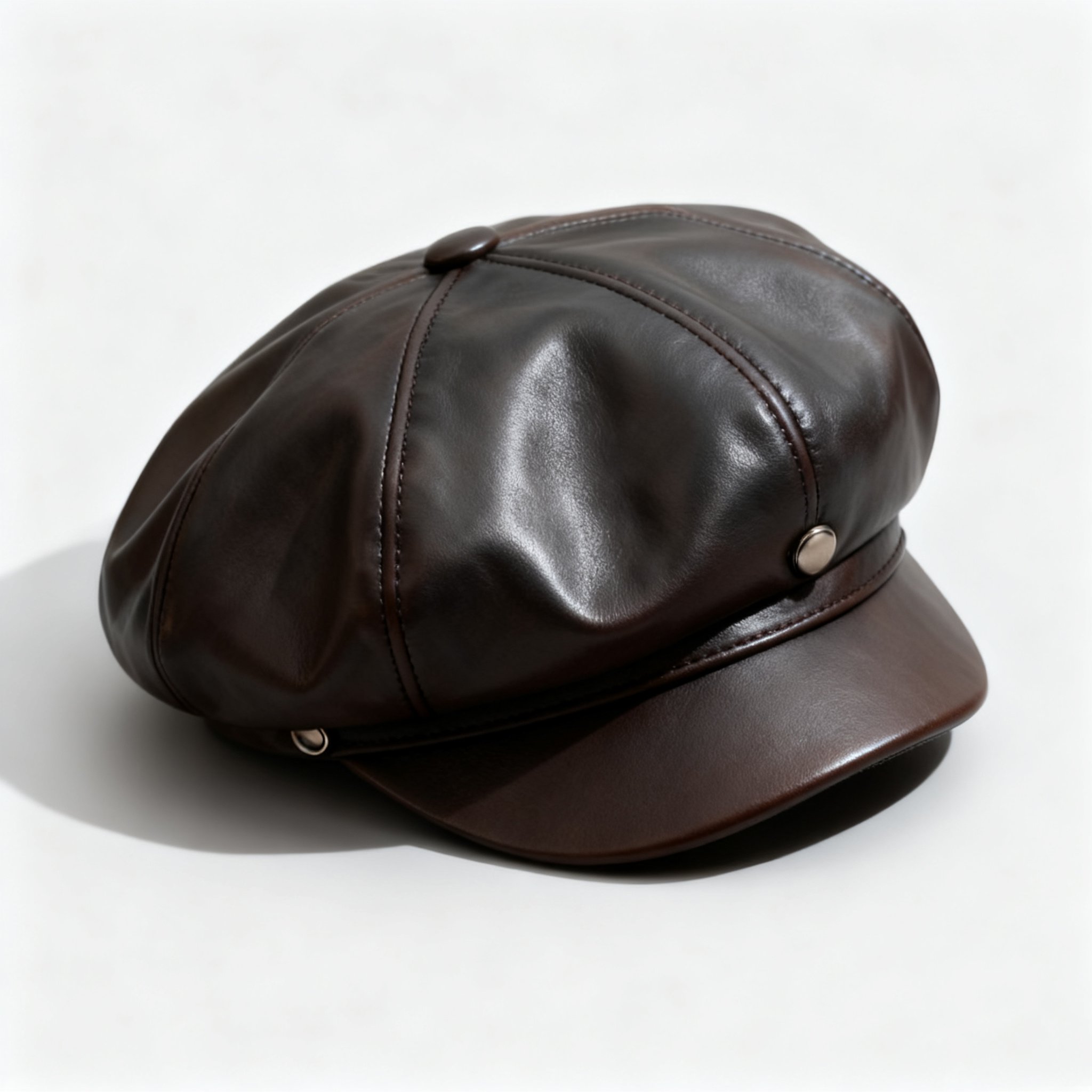 PU인조가죽 팔각 모자 세트 (8개)