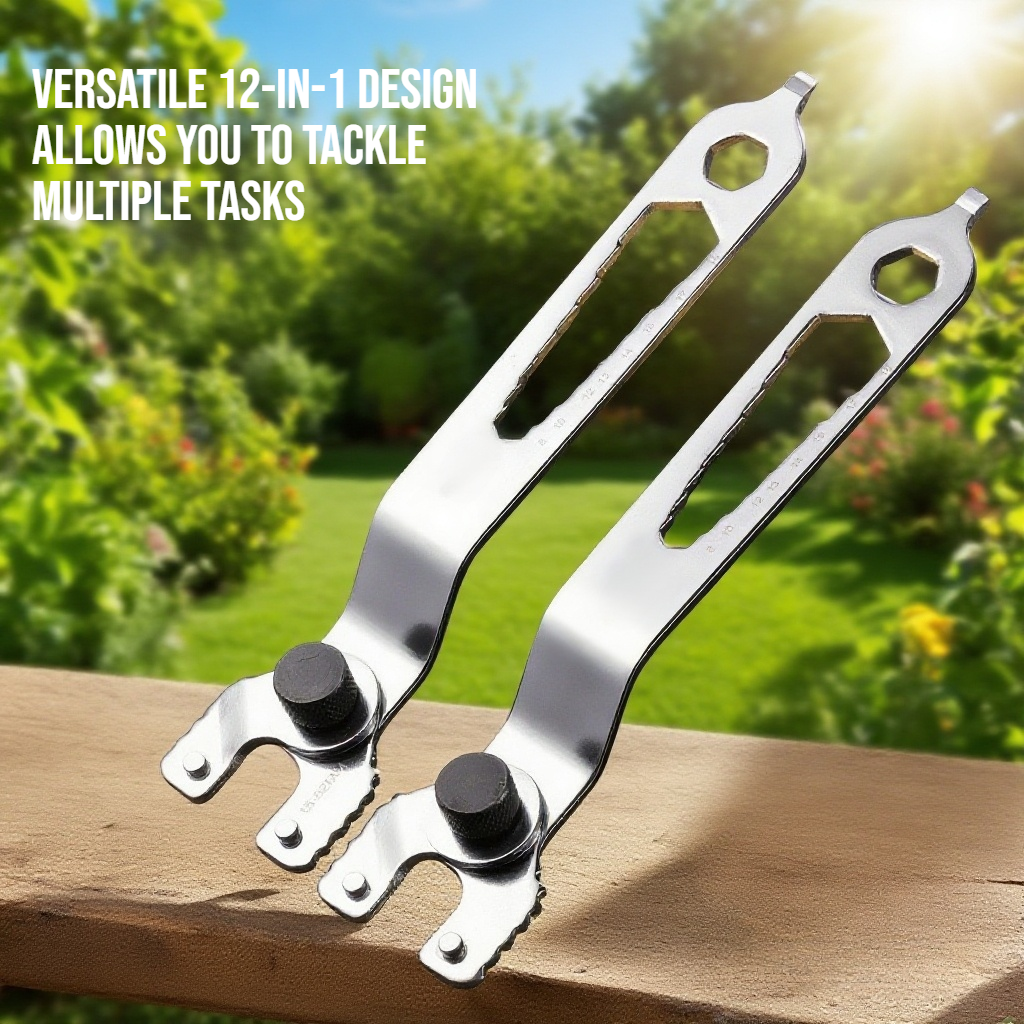 Twelve in one angle grinder wrench