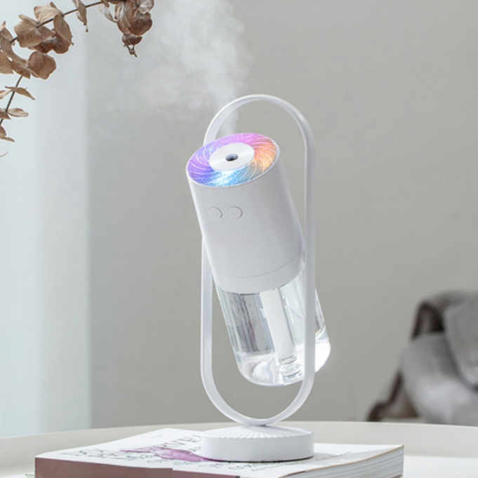 Luftbefeuchter mit LED Projektorlampe für entspannte Atmosphäre