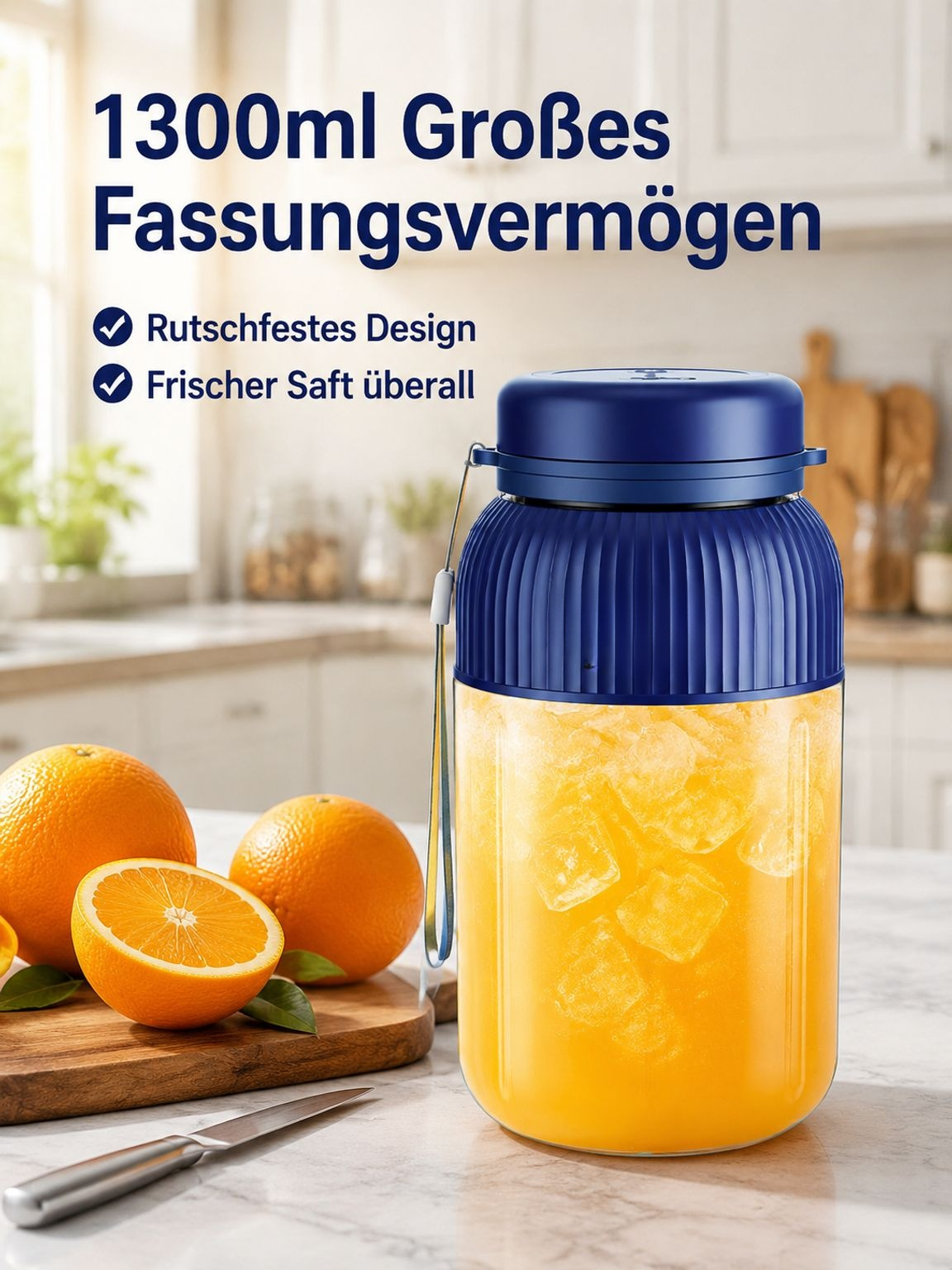 Tragbarer multifunktionaler wiederaufladbarer Entsafter
