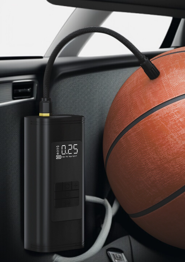 Kompakte All-in-One Autoluftpumpe