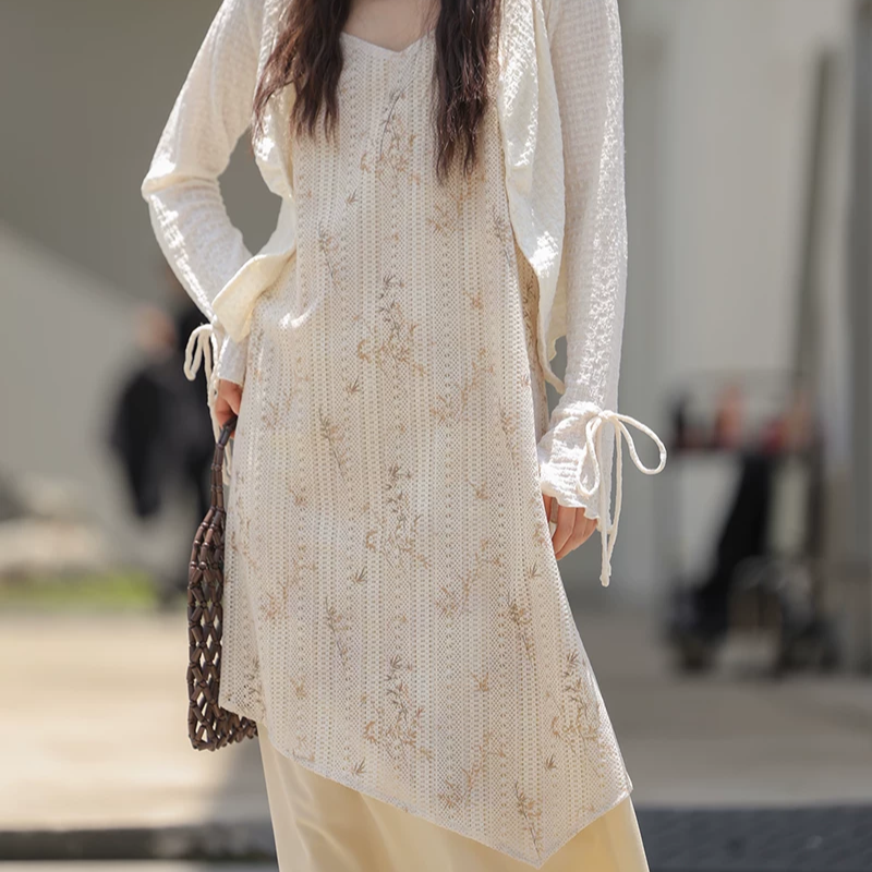 Floral Print Spaghetti-Strap Dress