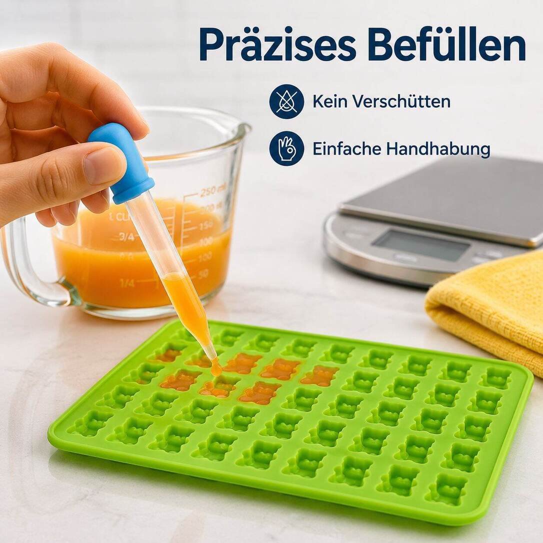 Bärenförmige Silikonbackform, ideal für Geburtstagskuchen