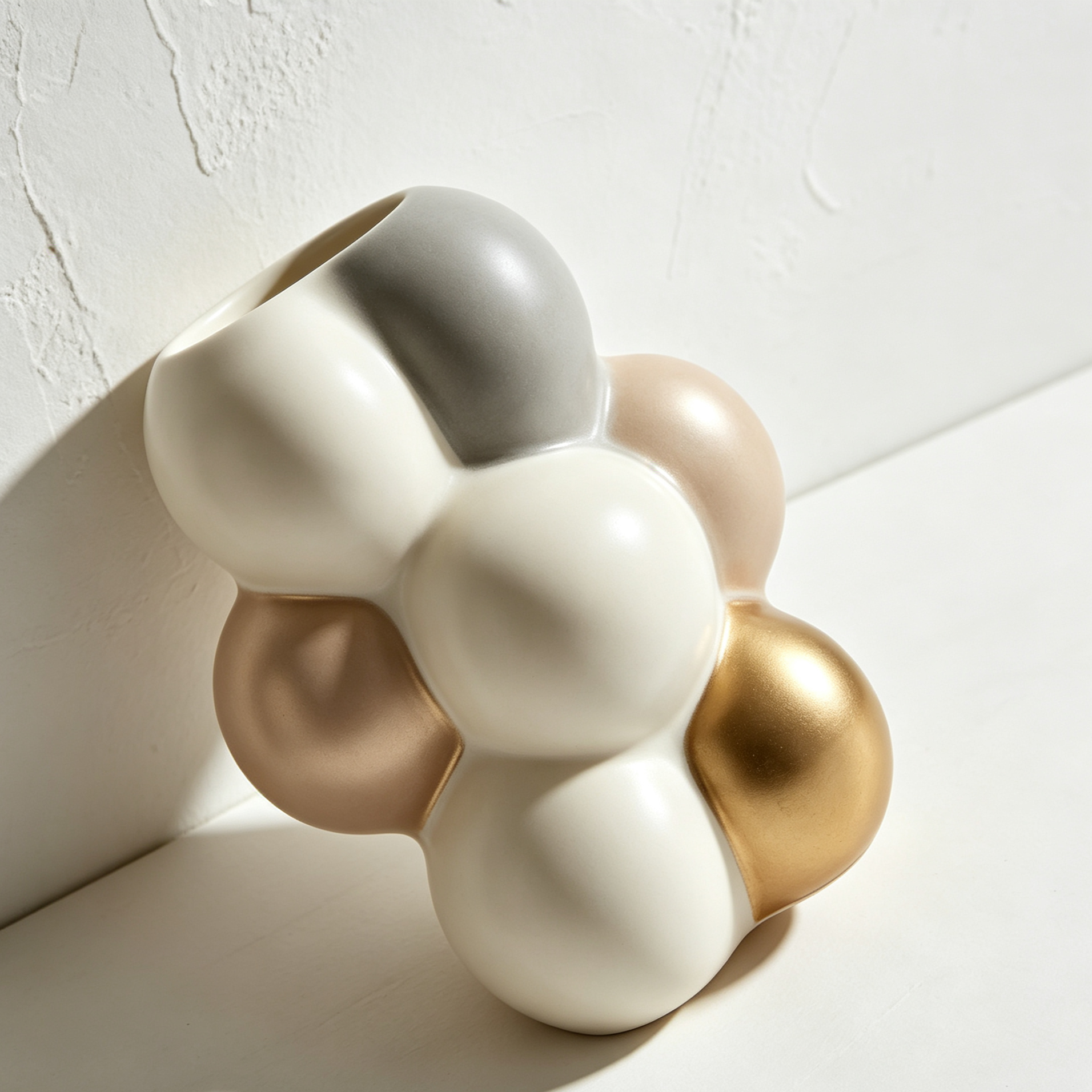 Bubble Ball Ceramic Decorative Vases (3 pieces)