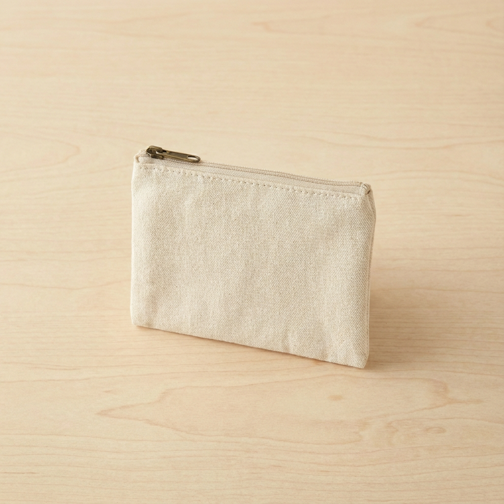  กระเป๋าใส่เหรียญผ้าแคนวาส