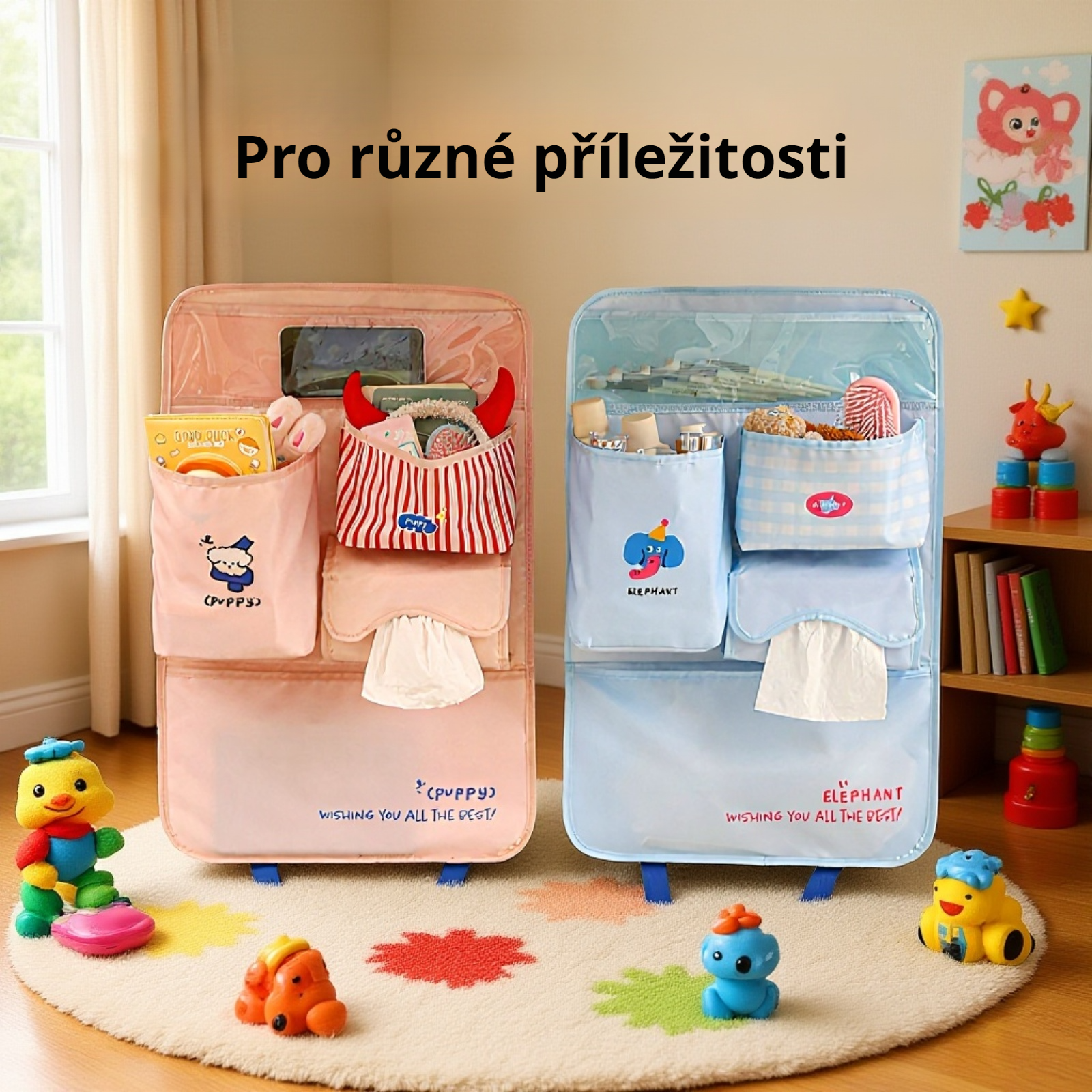 Multifunkční závěsná taška za dveře v moderním designu